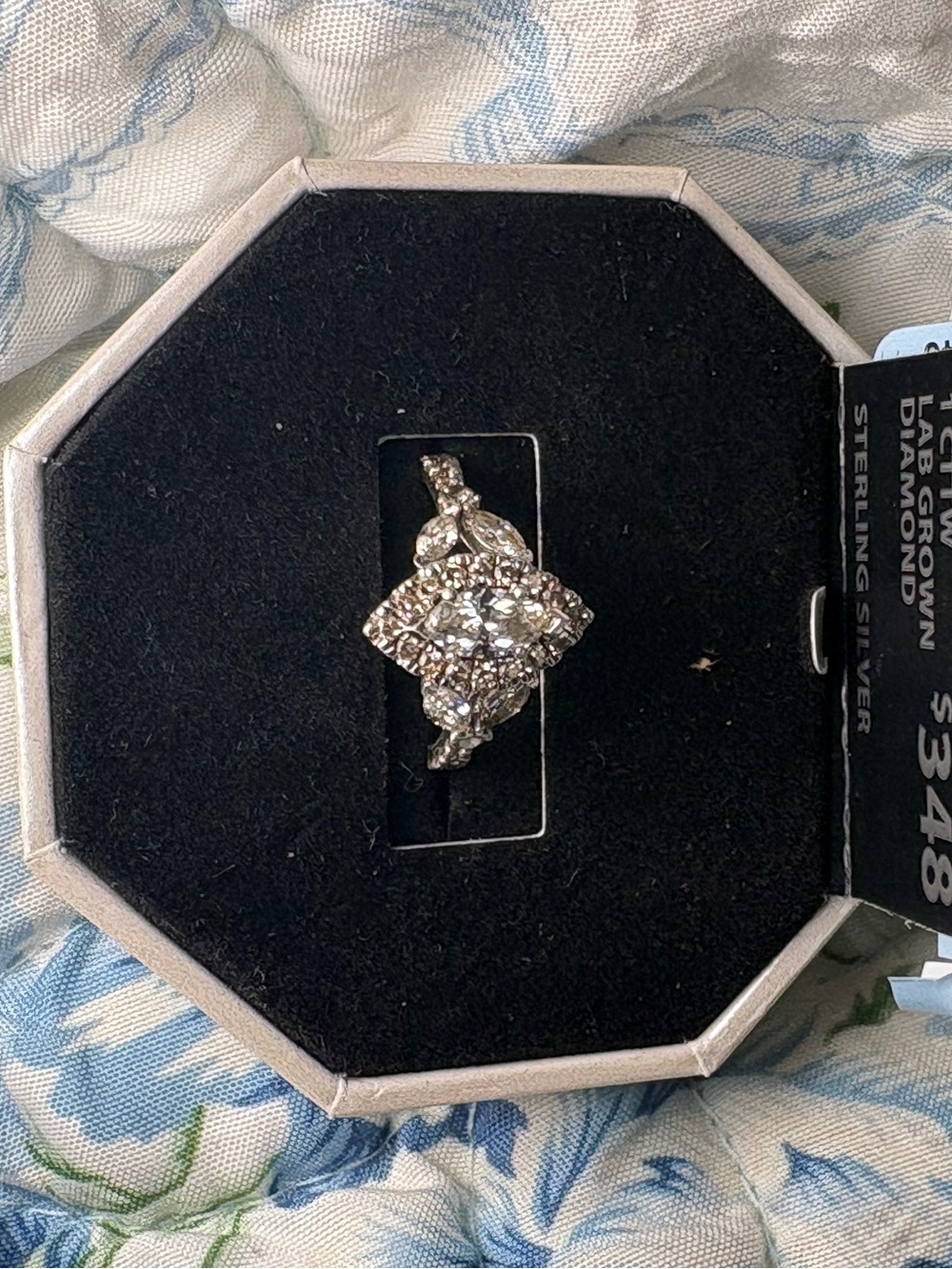 Sterling Silver 1 Carat Marquise Ring